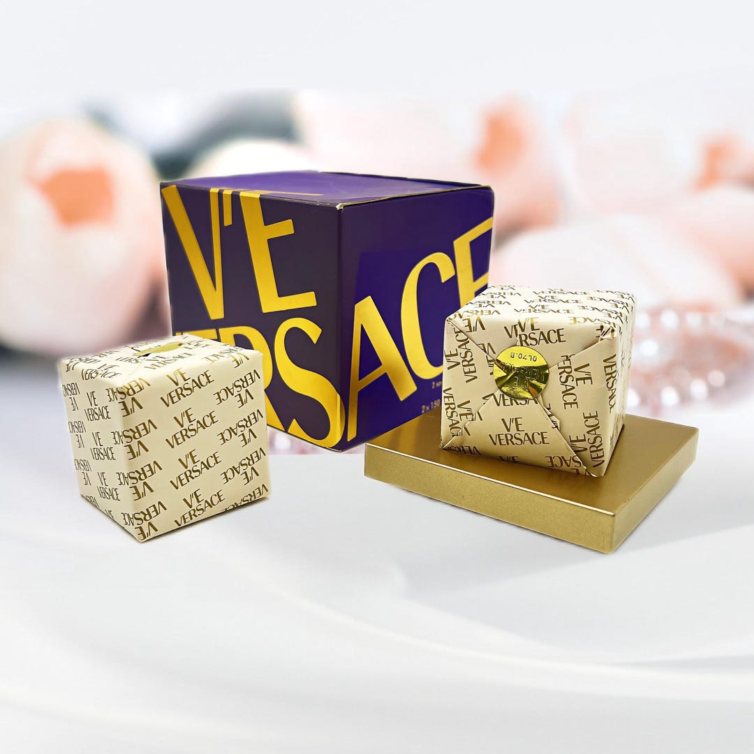 Vintage V'E Versace Perfumed Soap Set With Dish - 1980s - Etsy