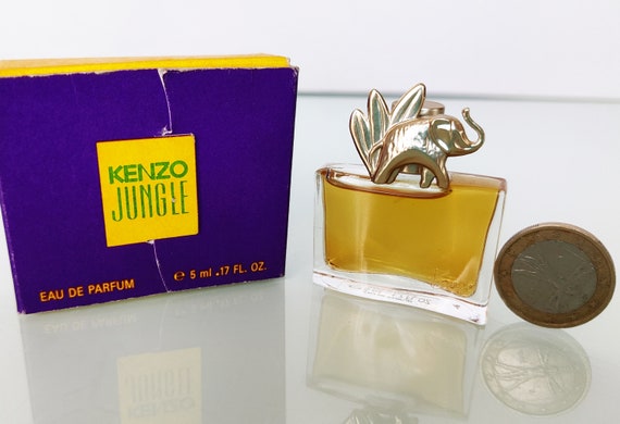 MINIATURE Kenzo Jungle l'elephant 1996 Eau De Parfum 5 Ml/0,17 US Fl.oz  Vintage Perfume Sample - Etsy Denmark