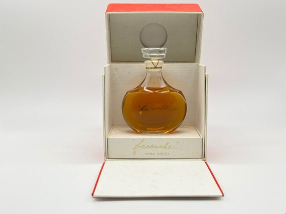 Vintage Nina Ricci Farouche Perfume: 1973 Lalique Crystal Bottle