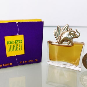 MINIATURE Kenzo Jungle &quot;L&#39;Elephant&quot; (1996) Eau de Parfum 5 ml/0,17 US fl.oz Vintage Perfume sample