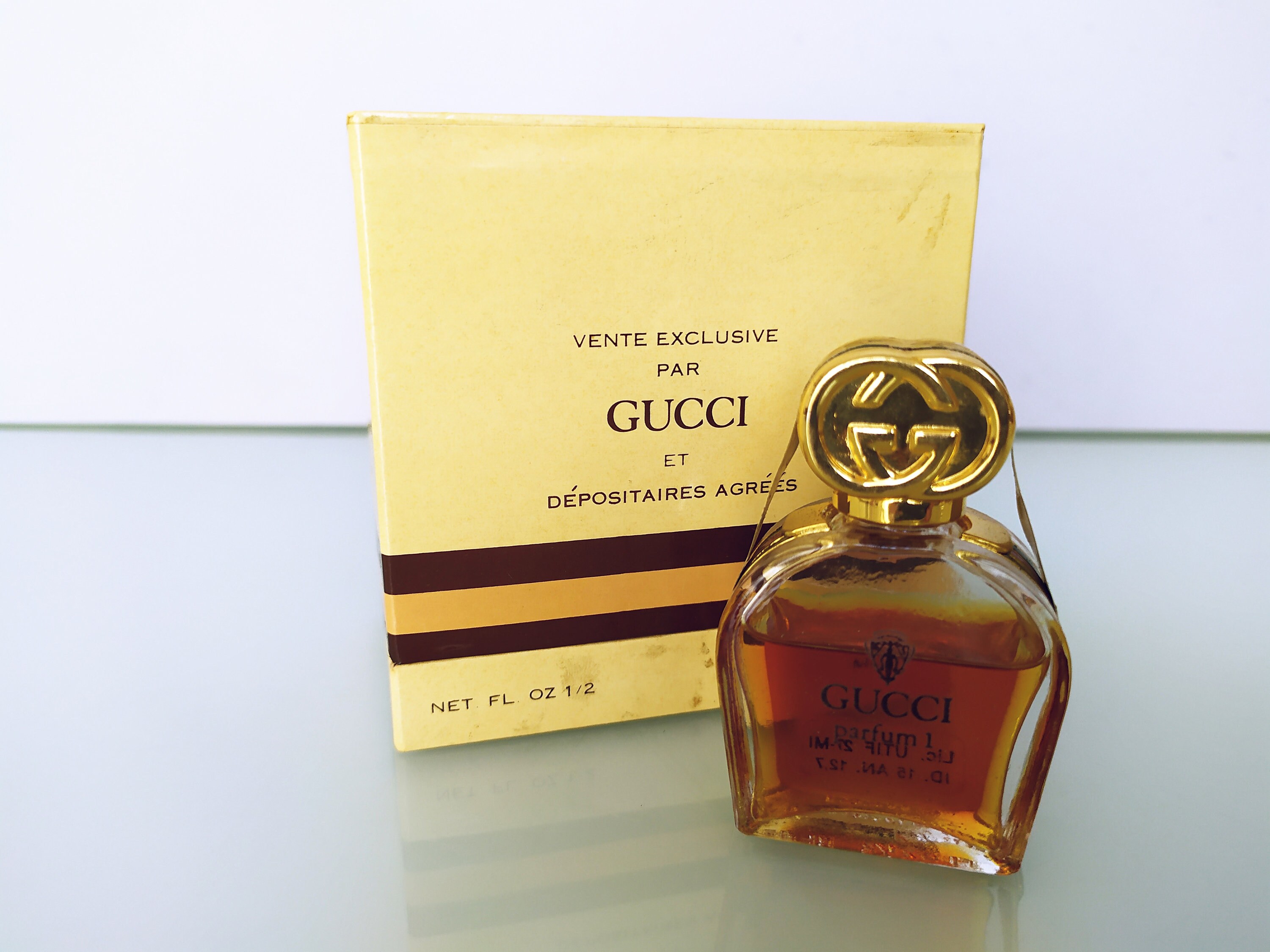 Vintage ''gucci Parfum 1'' (1974) Parfum /extrait 15 Ml/0,5 Fl.oz