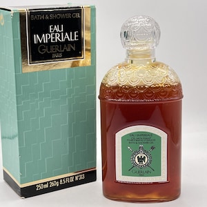 Eau Imperiale (anni &#39;90) Guerlain, gel da bagno e doccia 250 ml/8,5 fl.oz. N 313 Vintage Raro