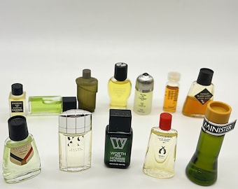 ヴィンテージミニチュアメンズ香水コレクション：90年代のデザイナーの