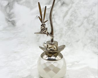Vintage Van Cleef & Arpels Féerie Perfume Bottle: Angel Design, Crystal Base