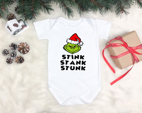 Grinch Stink Stunk Stunk Onesie Christmas Onesie Grinch Who Stole Christmas Baby Onesie kerstcadeau