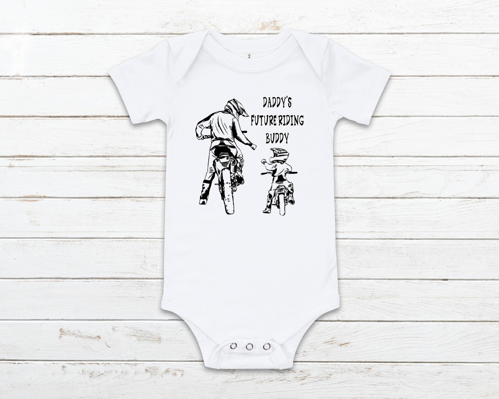 Daddy's Future Riding Buddy Onesie Dirt Bike Onesie Baby Etsy France