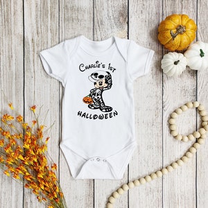Mickey Mouse Baby&#39;s 1st Halloween Romper, Disney Halloween Romper, Cute Halloween Costume, Unique Shower Gift