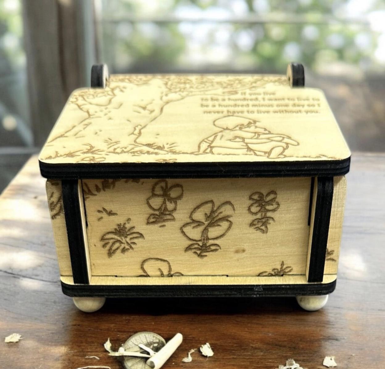 ヴィンテージのくまのプーさんのオルゴール - Etsy 日本