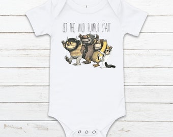 Let The Wild Rumpus Start Where The Wild Things Are Romper, Wild Ones Children's Shirt