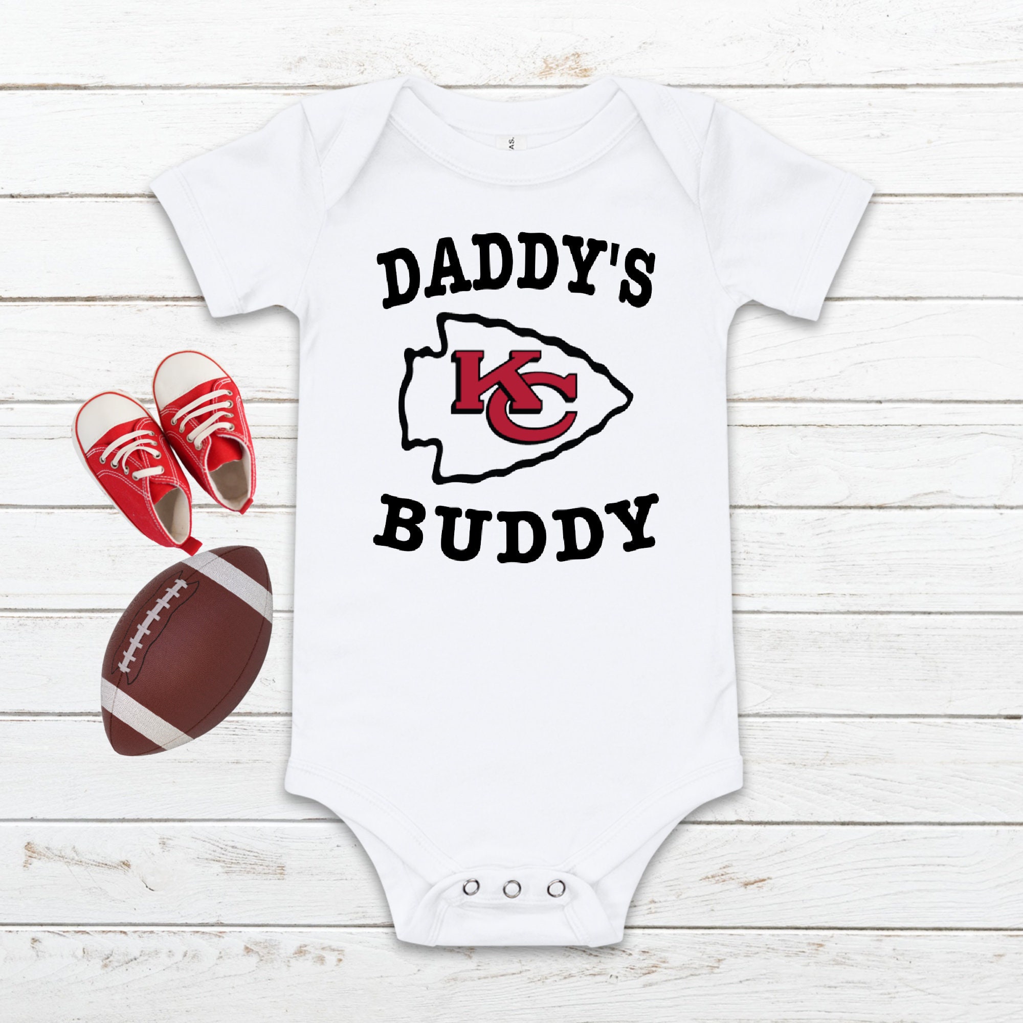 Kansas City Chiefs NFL Daddy's Buddy Onesie Football 