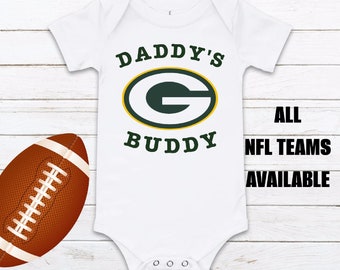 Barboteuse bébé Green Bay Packers pour papa, body NFL, barboteuse Green Bay Packers, cadeau de douche, fan de football