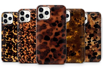 TORTOISE SHELL Bourbon Phone Case Classic Pattern cover fit iPhone 17, 16, 15, 14 fit Samsung A16, S24fe, S25, A26, A36, A56 fit Pixel 10, 9