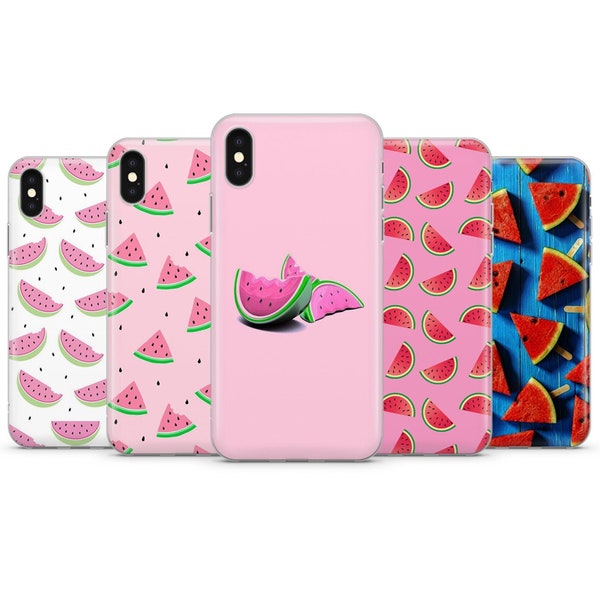 Fresh Watermelon Phone Case Fruit Food Phone cover Fit iPhone 15, 14, 13, 12 fit Samsung A14, A34, A73, A53, fit Pixel 8, 7A, fit Honor 70