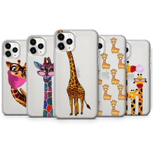 Cute Giraffe Phone Case Wild Animal Cover Kids Lion Alex Cartoon fit Google Pixel 10, 9, 8 OnePlus 9 9Pro 10Pro, iPhone 17, 16, 15 Xiaomi 12