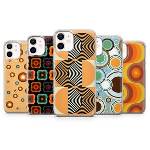 Coque de portable groovy hippie rétro années 70, psychédélique vintage, coque Trippy années 70 Love Peace pour Pixel 9, 8 pour iPhone 16, 15, 14 Samsung A16, S24fe
