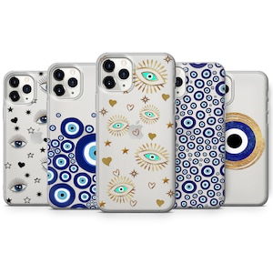 Evil Eye Amulet Talisman Phone case Aesthetic Celestial cover fit Google Pixel 9, 8, 7A, 6, 6Pro OnePlus 9 9Pro 10Pro Huawei P30 Xiaomi 12