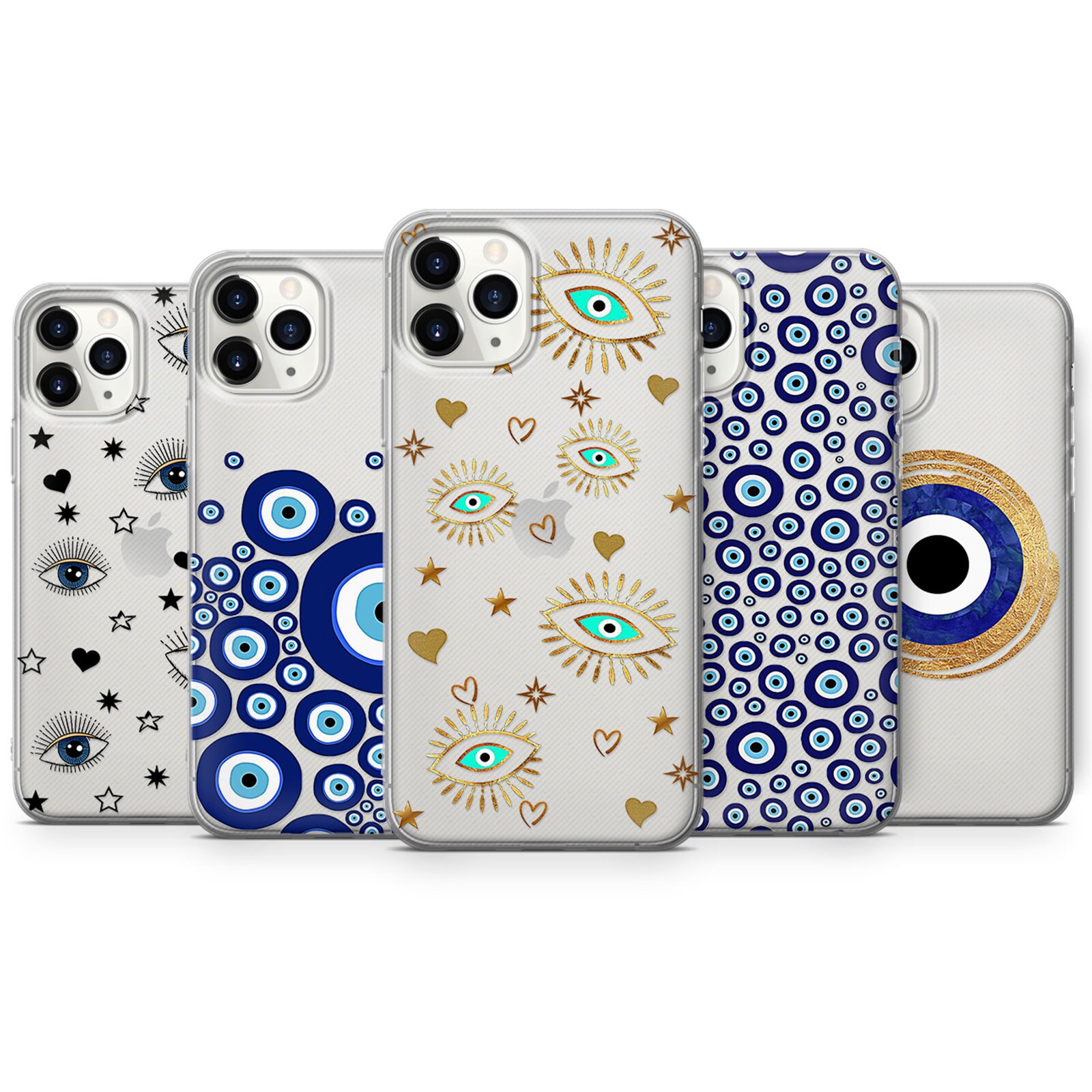 Evil Eye Amulet Talisman Phone case Aesthetic Celestial cover fit Google Pixel 10, 9, 8, OnePlus, 9, 9Pro 10Pro, Huawei P30, iPhone 17, 16
