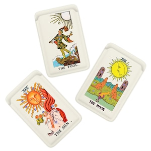 Estética Tarot Card Boho Wallet para Magsafe, suporte magnético de sol e lua para iPhone 16, 15, 14, 13, 12 Max Mini