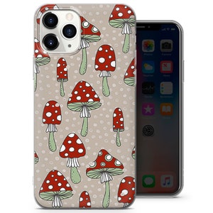 Mushroom design phone case fly swatter phone art aesthetic autumn