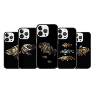 FISHING Karpfen Handyhülle Futterspiegel Handyhülle Rodelsee Bumper Angelrolle passend für iPhone 16, 15, 14, 13 passend für Samsung A16, S23, S24FE, A24, A35, A54