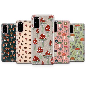 Autumn Leaves phone case with mushroom pasion
