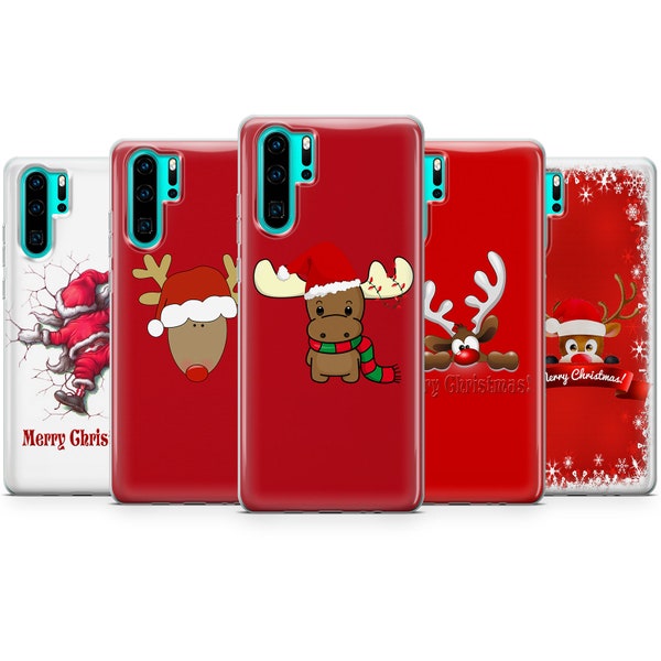 Coque de portable cerf de Noël, cadeau de Noël, Père Noël Rudolph Elf pour Google Pixel 8, 7, 6, Pro OnePlus 9, 10Pro pour iPhone 15, pour Honor 70