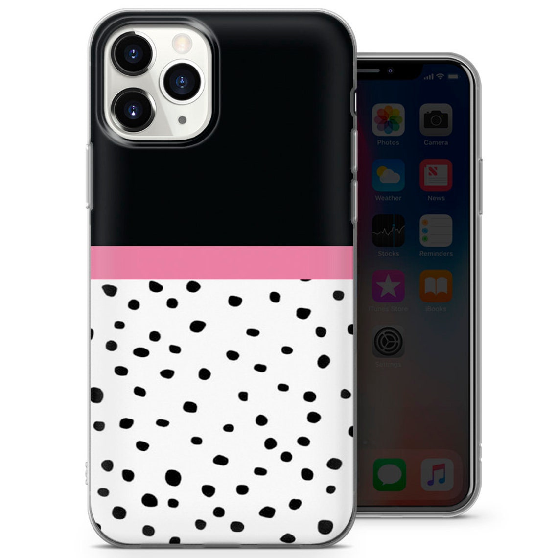 Abstract Polka Dots Phone Case Dalmatian Spots Aesthetic