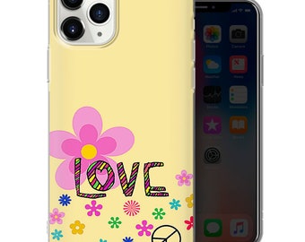 Custodia IPhone Vintage Hippy Anni 90 &ndash; Morbida In Silicone, Ultra Sottile Per IPhone 8 Fino A 15 Pro Max