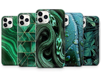 Custodia per telefono Snake VERDE SMERALDO Regalo Natura Cover Arte estetica per iPhone 15, 14, 13, 12, per Samsung S23, A15, A25, A54, A34 per Pixel 8, 7