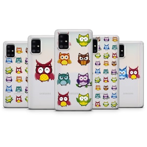Funda de teléfono con diseño de búho, diseño de pájaro de colores con arte tropical, compatible con Google Pixel 10, 9, 8, 7, 6, OnePlus 9, 10Pro, Huawei P30, Xiaomi 12 y iPhone 17 y 16.
