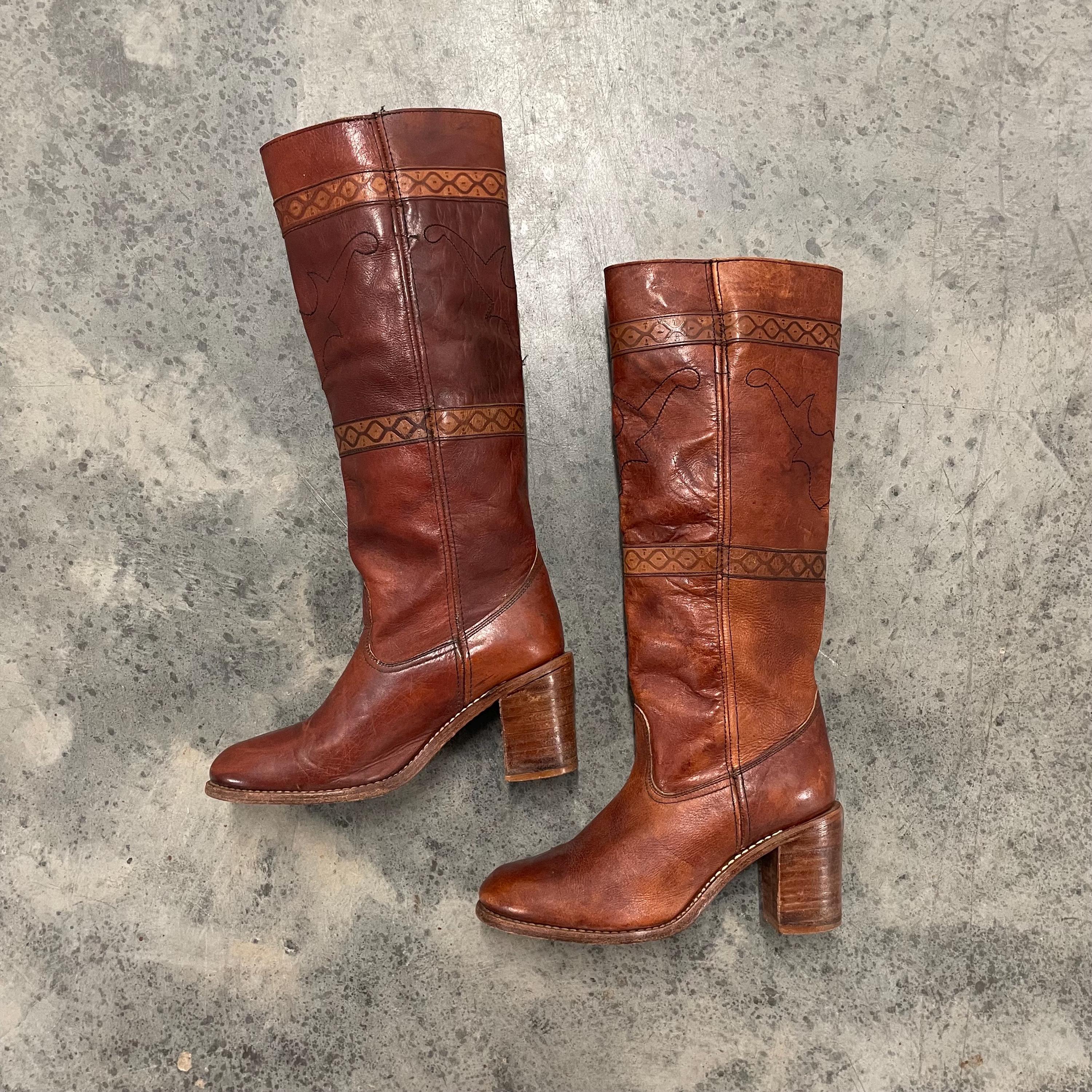 ウェスタンブーツ ビンテージ 古着 70年代 Vintage 70s boots - Etsy 日本