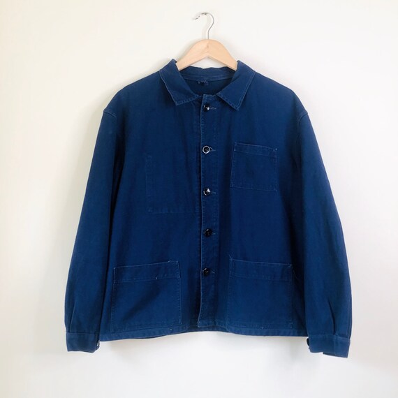 Vintage 1970’s Men’s Blue Chore Coat | Vintage Wor