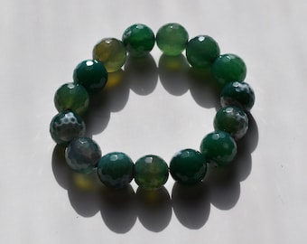 Stunning Green Bracelet - Retro Jewelry, Antique Beaded Bracelet