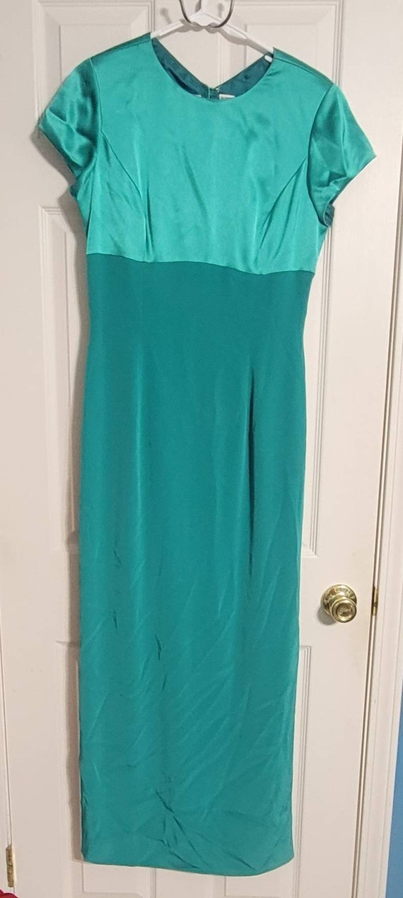 Oleg Cassini Black Tie Long Formal Pencil Skirt