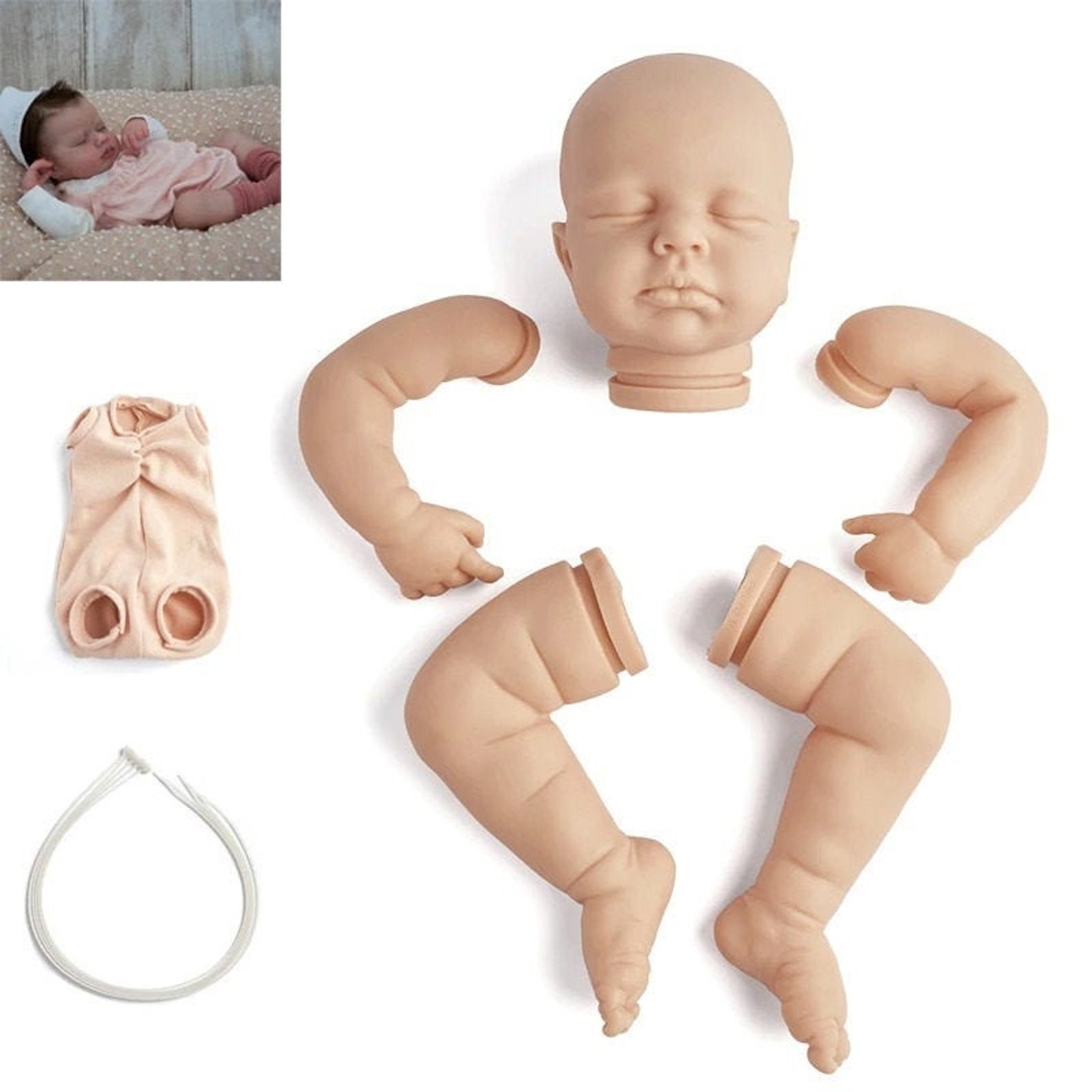 Kit loulou Reborn Kit Reborn Baby Vinyl Kit 20 Pouces Etsy