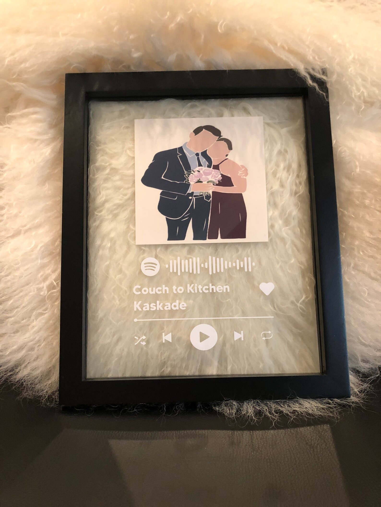 Custom Spotify Glass Frame Art Spotify Song Poster Custom Etsy