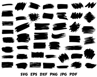 Download Brush Stroke Clipart Etsy