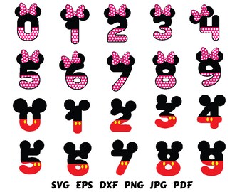 Minnie Mouse Number Etsy Minnie Mouse Number Etsy
