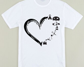 Download Camping Heart Etsy