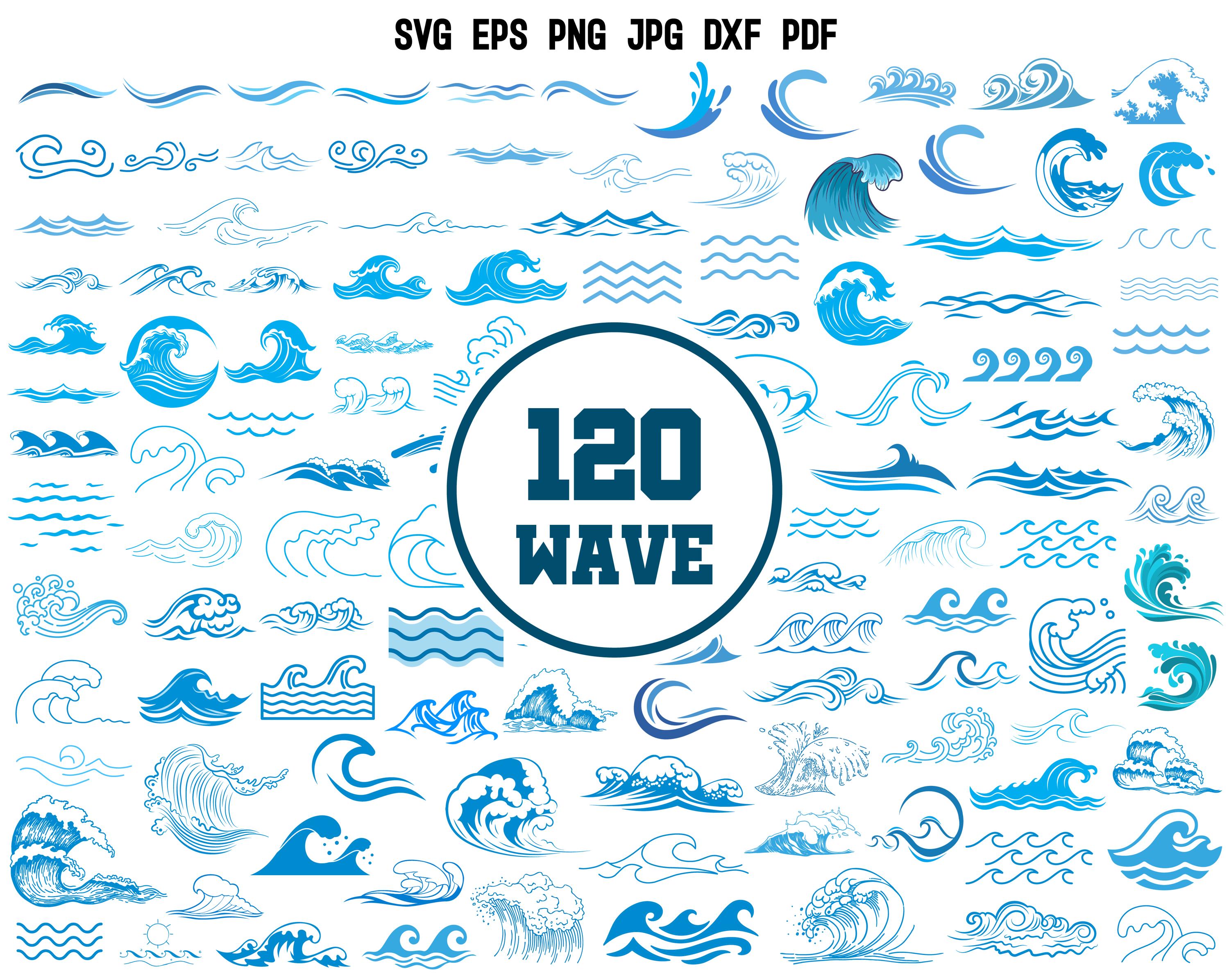 Wave SVG | Ocean Wave SVG | Sea Wave SVG | Sea Life Svg | Nautical Svg ...
