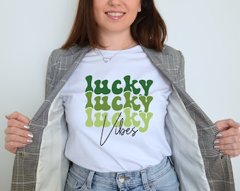 Lucky Vibes Svg St Patrick's Day Svg St Patrick's Day Cut File Lucky Svg Irish Svg Shamrock Svg St Patrick's Day Shirt Cricut Sublimation