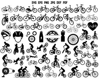 Bicycle SVG | Bicycle Silhouette | Bicycle Cut File | Bicycle Cricut | Bicycle Printable | Bike SVG | Sport Svg | Bicycle Clipart Design Png