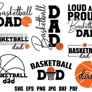 Basketball Dad SVG Basketball SVG Basketball Cut File Basketball Ball SVG Basketball Cricut Basketball Clipart Basketball Printable Shirt image 1