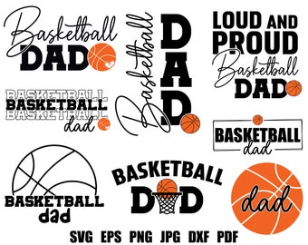 Baloncesto Papá SVG Baloncesto SVG Baloncesto Corte Archivo Baloncesto Pelota SVG Baloncesto Cricut Baloncesto Clipart Baloncesto Imprimible Camisa