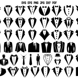Tuxedo SVG | Tuxedo Cricut | Tuxedo Clipart | Suit SVG | Tuxedo Silhouette | Tuxedo Cut File | Tuxedo Designs PNG | Commercial Use | Vector