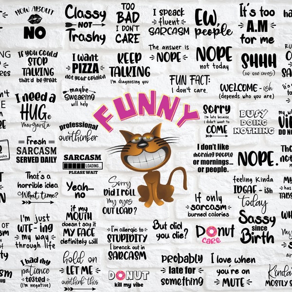 Funny Svg Bundle Funny Quotes Svg Sarcastic Svg Sarcasm Svg Funny Sayings Svg Sarcasm Cut File Funny Cut File Funny Cricut Funny Silhouette