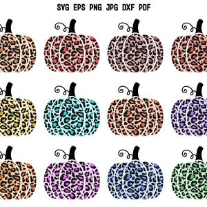 Halloween Pumpkin SVG | Pumpkin Svg Cut File | Pumpkin Clipart | Cricut | Leopard Pumpkin SVG | Cute Pumpkin Svg | Cute Halloween Decor PNG