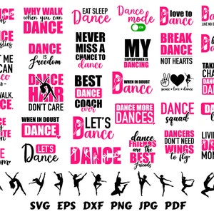 Dance SVG | Dancer SVG | Dance Cut File | Cricut | Silhouette | Clipart | Commercial Use | Instant Download | Dance Quote Svg | Dancer gift