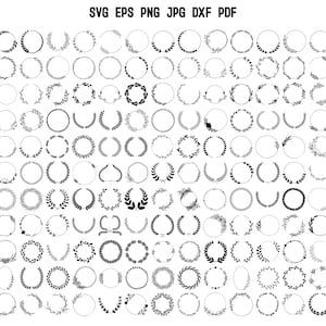 Wreath Svg Bundle Wreath Svg Circle Svg Laurel Wreath Svg Floral Wreath Svg Wreath Monogram Laurel Wreath Clipart Laurel Circle Wedding SVG