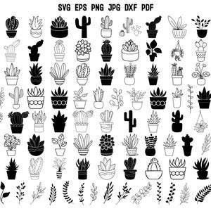 Plant SVG | Plant lover SVG | Houseplant Svg | Plant Silhouette | Cricut | Clipart | Garden Svg | Gardening Svg | Flower Svg | Wildflower